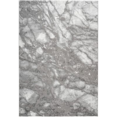 Muratap Fashion marmer laagpolig vloerkleed design tapijt grijs 240x330 cm