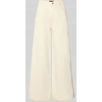 Wide fit jeans met logodetail model 'Eila'