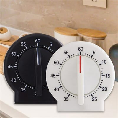 2-Pack Zandloper Timer Serie - Mechanisch Studiehulpmiddel - 1 & 5 & 60 Minuten - Voor Kinderen & Studenten (Zwart/Wit)