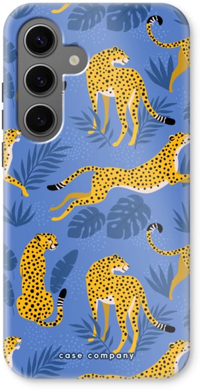 Case Company® - Hoesje geschikt voor Samsung Galaxy S24 hoesje - Luipaard - Tough Case - Maximale Bescherming alle Kanten en Schermrand