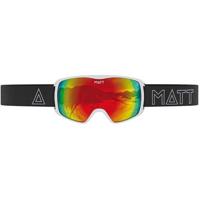 MATT skibril Ski Collectie Kompakt Mask Cherry - Wit met Rood