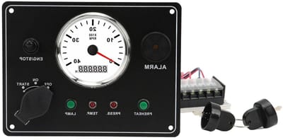 Boordcomputer Schakelaar - Dashboard Paneel - Motor Controle - Meerdere Functies - 33 x 21 x 11 cm - Zilver