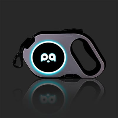5M Automatische Intrekbare Grote Hondleiband Voor Middelgrote Grote Honden LED Verlichting Duurzaam Huisdier Wandel Nylon Leidsel Touw Mascotas Leibanden (White,5M-within 50kg) wit
