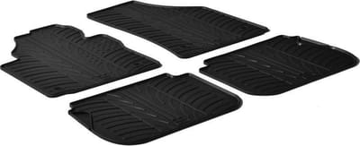 Gledring Rubbermatten passend voor Volkswagen Caddy 2004-2015 & 2015- (G profiel 4-delig + montageclips)