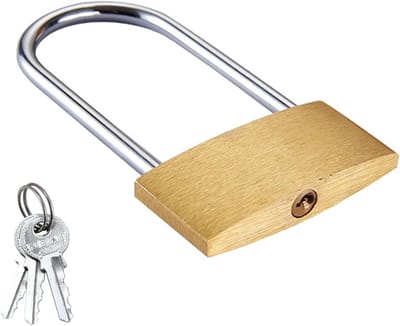 Veilige Messing Hangslot 40mm met 3 Sleutels voor School, Gym en Opbergkasten - Ideaal voor Schuren en Fietsenstallingen