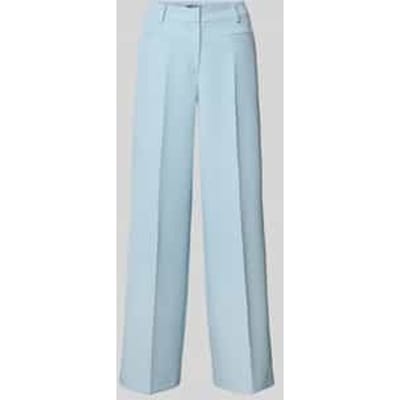 Stoffen broek met strookzakken en vouwplooi