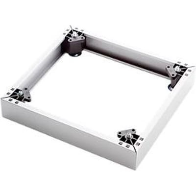 Stalen sokkel voor Topas Line lockerkasten, L 400 mm, aluminiumgrijs