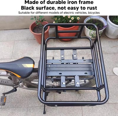 Dailygoods- Fietsmand Achteraan Grote Capaciteit - Waterdichte IJzeren Fietsmand - Multifunctionele Opbergmand - Eenvoudige Installatie - Praktische Fietsaccessoire - Fietsopbergmand