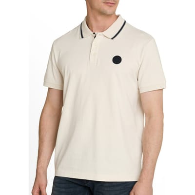 Tom Tailor - Polo Korte mouw - Heren - XXL - Gebroken wit - Katoen - 1050230