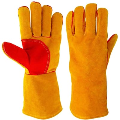 Gants de Sécurité Anti-Morsure Cuir Poignée Animaux de Compagnie Gants Protecteurs Anti-Morsure Pour Attraper Chien Chat Reptile Animal Gants d'Entraînement à la Prise