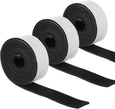Viltstrips - Meubelpads Glijders - Meubels Beschermen - Zelfklevend Krasvrij - 3 rollen 2m - Zwart