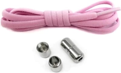 ***Elastische veters in zacht roze - Geen gedoe meer met strikken - Perfect voor sport en kinderschoenen - Nooit meer losse veters - Duurzame en ronde schoenveters