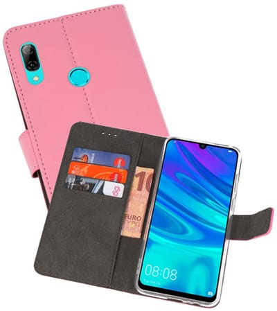 Booktype Telefoonhoesjes - Bookcase Hoesje - Wallet Case - Geschikt voor Huawei P Smart 2019 - Roze