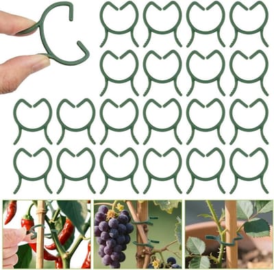 210 Stuks Plant Clips voor Ondersteuning van Planten, Plastic Plant Ringen en Tuinclips voor Stelen Fixeren