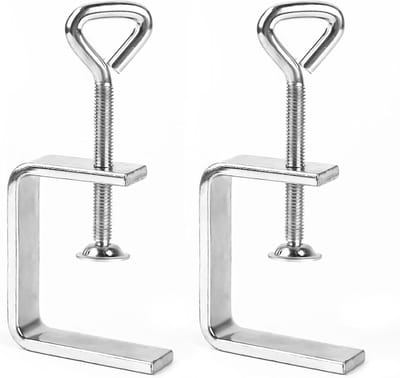RVS C-Clamps Set van 2 - Schroefklemmen voor Houtbewerking, Tafelmontage en Vastklemmen