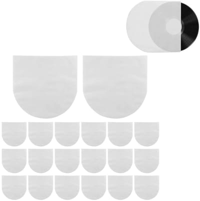 Dailygoods- Vinyl Hoes 100 Stuks - Antistatische Beschermhoezen - Slijtvaste Binnenhoezen - Geschikt voor 7 Inch Platen - Duurzaam en Veilig - Lange Levensduur - Platenhoezen