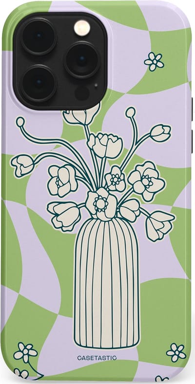 Casetastic Hoesje Geschikt voor Apple iPhone 14 Pro Max Magsafe - Stijlvolle Beschermende Duo-layer Case - Bosje vol groen