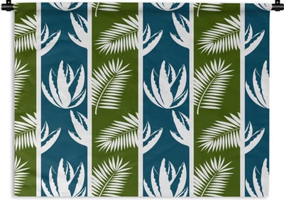 Wandkleed - Wanddoek - Bladeren - Tropisch - Design - Hawaii - 120x90 cm - Wandtapijt