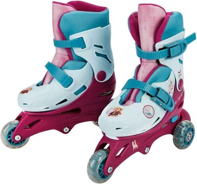 Disney Frozen 3 inline skates verstelbare PVC wielen step voor jongens-meisjes maat S-Gr. 29-32 28299