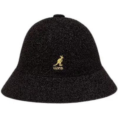 Kangol 0397bc Zwart Goud Bermuda Casual Bucket Hat 0397BC BLACK/GOLD (M) black