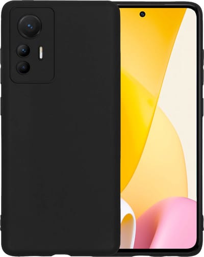 Hoesje - Geschikt voor Xiaomi 12 Lite - Sterk & Shockproof - Siliconen Case - Hoes Cover - Telefoonhoes - Zwart