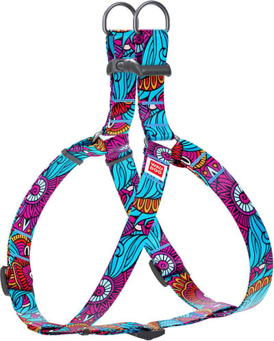 WAUDOG Summer Harnas / Hondentuigje - Nylon - Breedte: 25 mm - Borstomtrek: 60 - 90 cm (GELIEVE ALVORENS BESTELLEN OPMETEN)