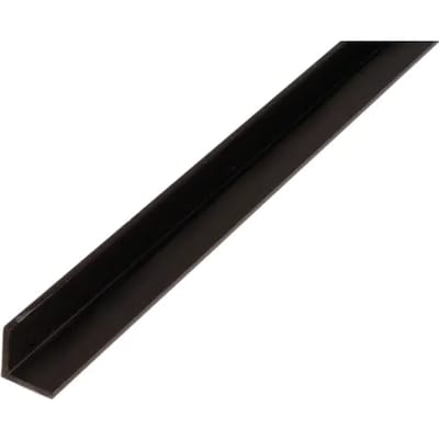 Alberts Hoekprofiel - Pvc Zwart - 10x10x1mm 2m