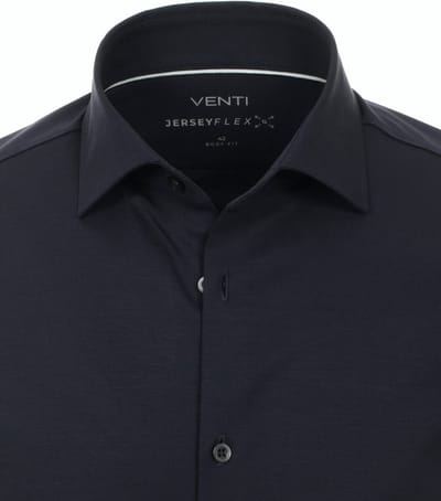 Blauw Venti Jerseyflex Overhemd Body Fit 123955800-102 - XXL