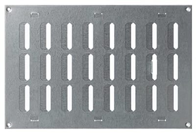 Verzinkt Rechthoekig Ventilatierooster 300x200mm met Afsluitbare Lamellen