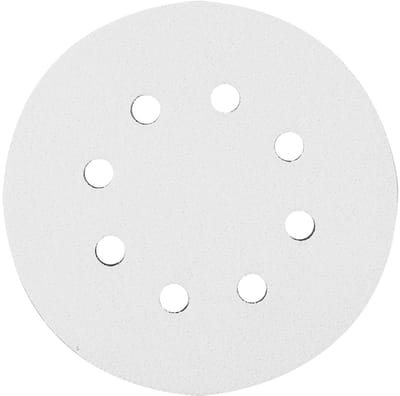 Zachte schuurspons voor polijsten van glas, plastic en metaal - Diameter 125 mm met 8 gaten