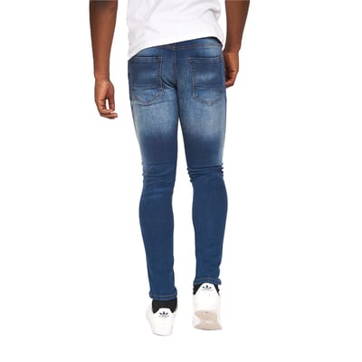 Crosshatch Heren Barbeck Slim Jeans (Blauw getint)