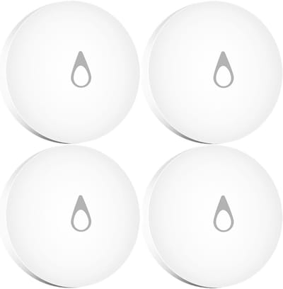 Waterdompelsensor - Lekdetector - Huis Beveiligen - Hoge Gevoeligheid - 4 stuks - Wit