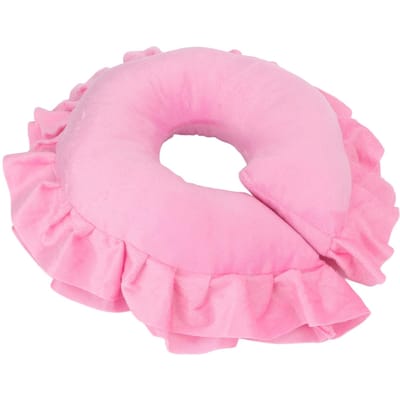 Coussin de soutien cervical en forme de U, coussin doux pour table de lit, oreiller pour le visage, pour salon de beauté, spa, massage, rose rose