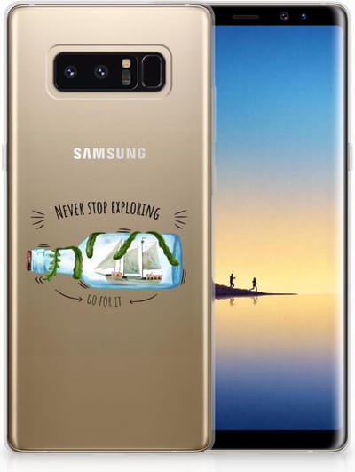 Samsung Galaxy Note 8 Telefoonhoesje met Naam Boho Bottle