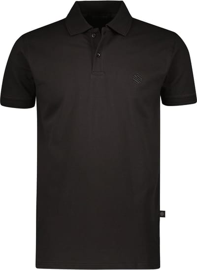Gino Santi Polo Shirt Heren Basics | Zwart | Maat S
