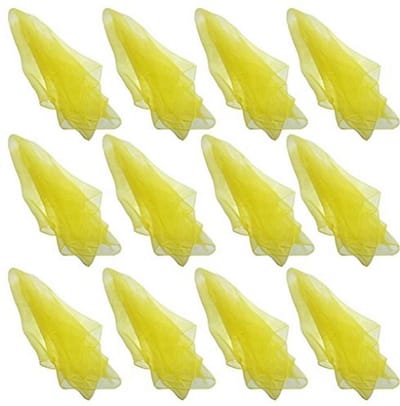 Jongleren en Dansen Sjaals Set van 12 - Kleurrijke en Effen Variaties (40cm x 40cm)