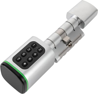 Intelligent Deurslot - Elektronisch Slot - Veilige Toegang - Vier Ontgrendelingsmethoden - 35-45mm Deurdikte - Zilver