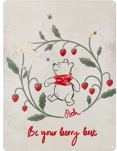 Disney Home Wandbord - Winnie The Pooh - Be Your Berry Best