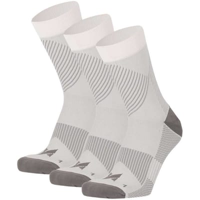 Sport compressie quarter sokken - 6-Pak - Unisex - Voordeel - Multi Wit / 45/47