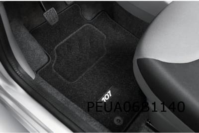 Peugeot 107 Mattenset (4x naaldvilt zwart) Origineel! 9663K4