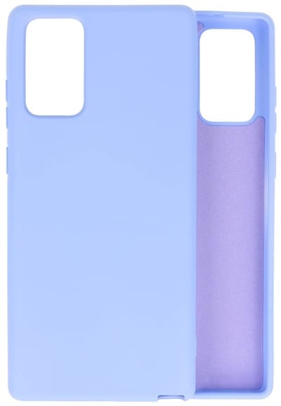 Hoesje Geschikt voor de Samsung Galaxy Note 20 - Fashion Color Backcover Telefoonhoesje - Paars