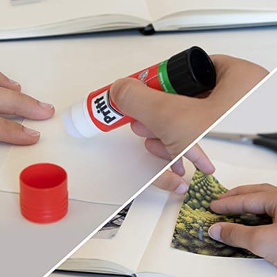 Lijmstift - Plakstift - Knutselen en Hobby - Oplosmiddelvrij en Wasbaar - 22 g - Transparant