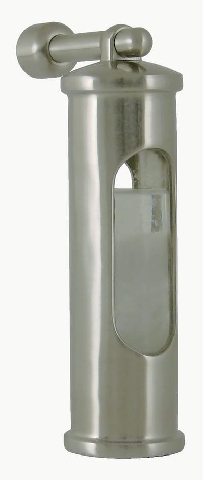 Stormglas Barometer - Weerstation - Weersvoorspelling Thuis - Gemaakt in Denemarken - Hoogte 145 mm - Geborsteld Staal