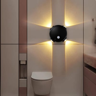 Slimme RGB Kleurverloop Nachtlamp 4 Hoofden Magnetische Bewegingssensor Oplaadbare Wandlamp Slaapkamer Kast Kledingkast Lamp Trap Lamp