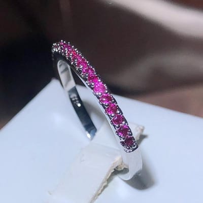 Mode Slanke Damesring Vol Kleine Diamanten Roze AAA Zirkonia Steen Bruiloft Verloving Trendy Sieraden Accessoire 9 gray