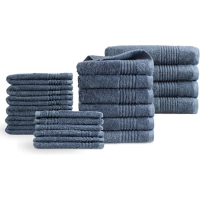 Phlox Handdoeken 22 delig set supreme oeko-tex made in green 600 g/m2 zacht
