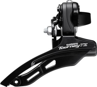 Shimano Tourney TZ FD-TZ500 Voorderailleur – 3x6/7-speed – 28,6 mm – Top Pull – Zwart/Zilver