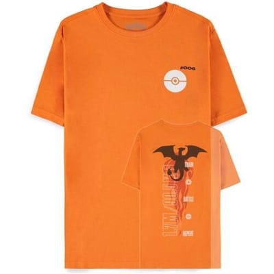 Difuzed Pokémon Charizard T-Shirt Oranje-Maat XL (Diversen) Nieuw