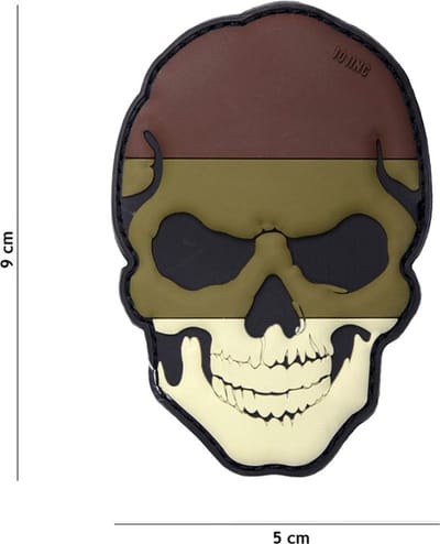101 Inc Embleem 3D Pvc Skull Duitsland Camo  16008