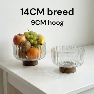 Bavary acacia fruitschaal - 14cm diameter - 0.65L